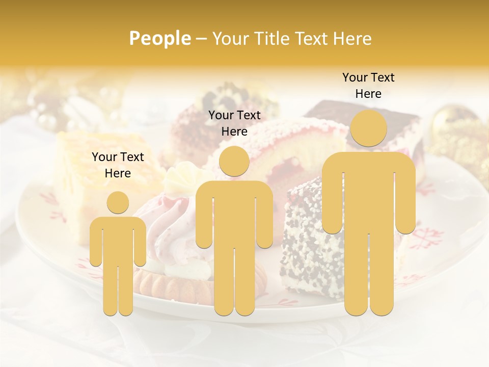 Decorated Dessert Custard PowerPoint Template