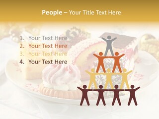 Decorated Dessert Custard PowerPoint Template
