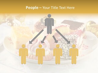 Decorated Dessert Custard PowerPoint Template