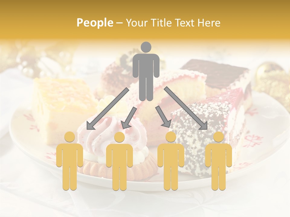 Decorated Dessert Custard PowerPoint Template