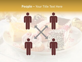 Decorated Dessert Custard PowerPoint Template