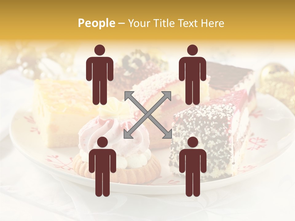 Decorated Dessert Custard PowerPoint Template