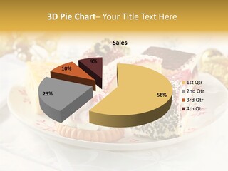 Decorated Dessert Custard PowerPoint Template