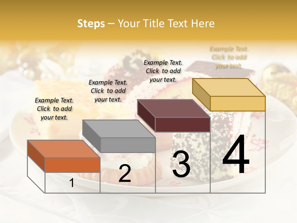 Decorated Dessert Custard PowerPoint Template