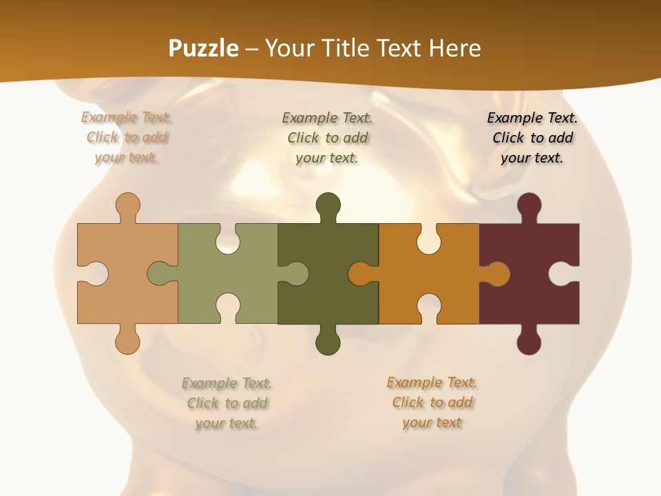 Penny Bank Piggybank Currency PowerPoint Template