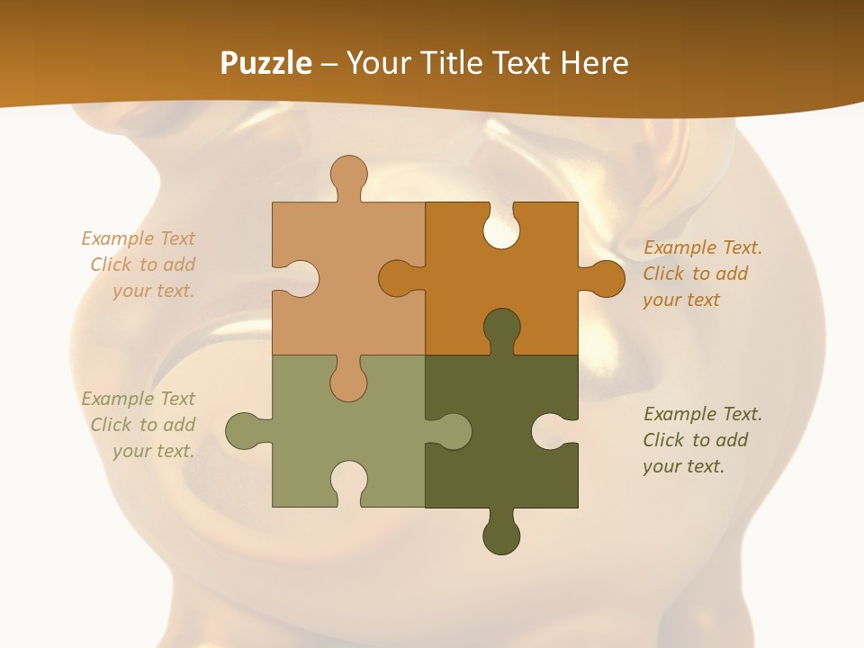 Penny Bank Piggybank Currency PowerPoint Template