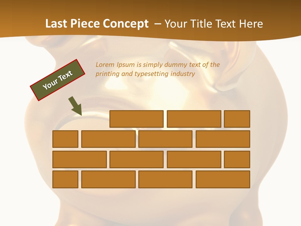 Penny Bank Piggybank Currency PowerPoint Template