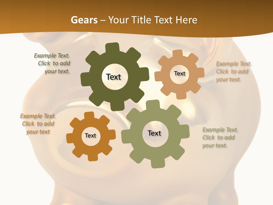 Penny Bank Piggybank Currency PowerPoint Template