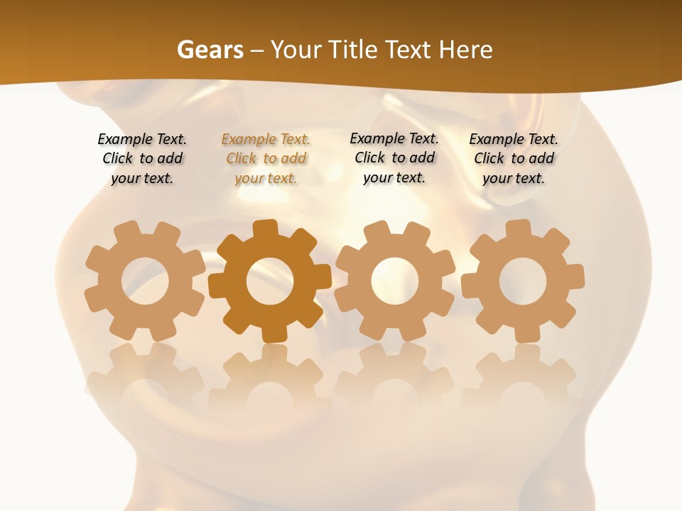 Penny Bank Piggybank Currency PowerPoint Template