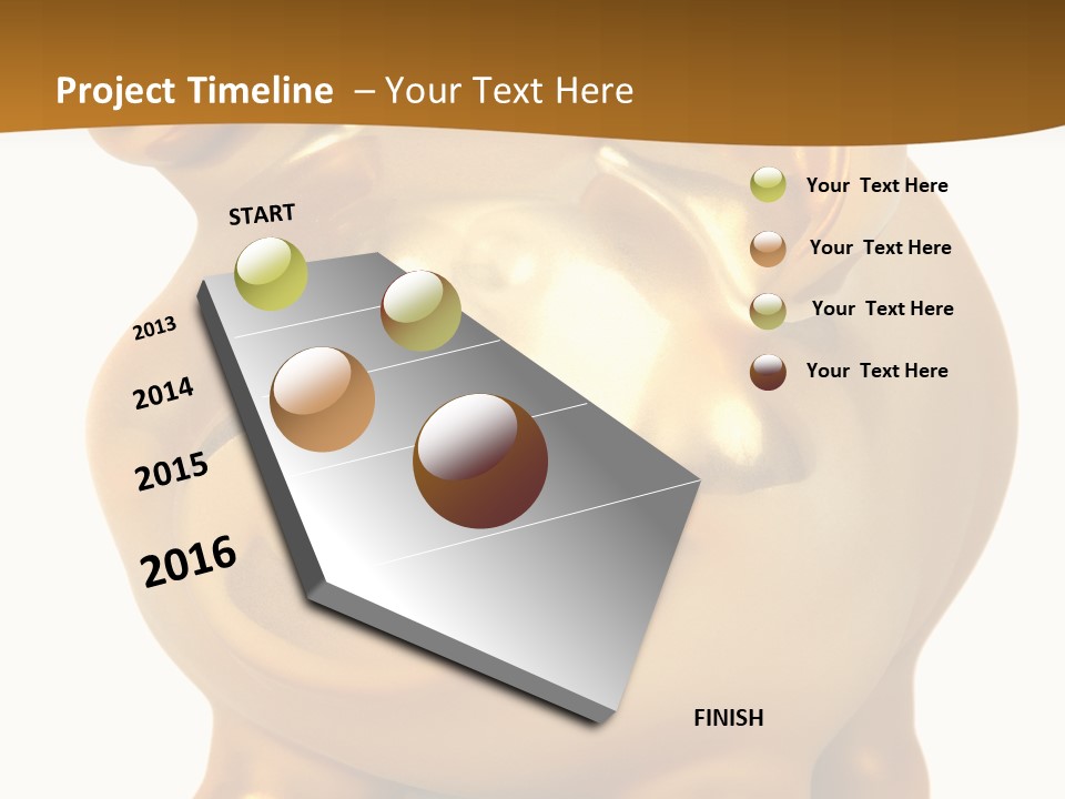 Penny Bank Piggybank Currency PowerPoint Template