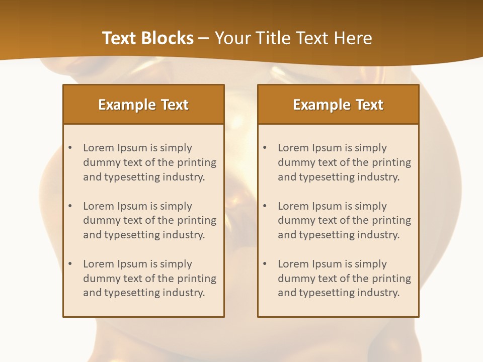 Penny Bank Piggybank Currency PowerPoint Template