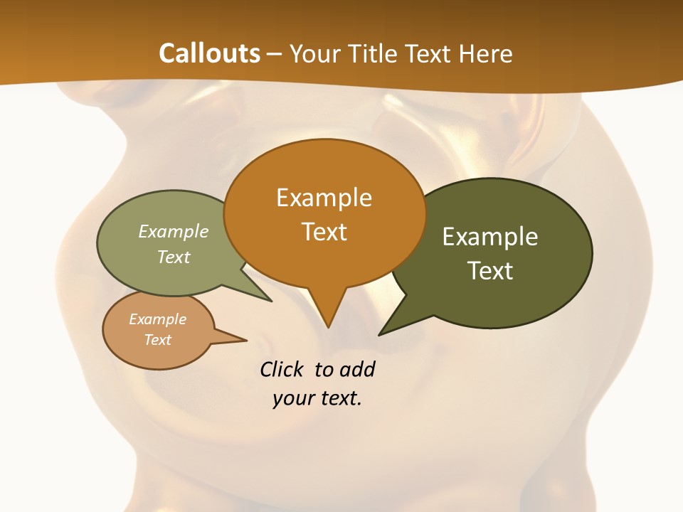 Penny Bank Piggybank Currency PowerPoint Template