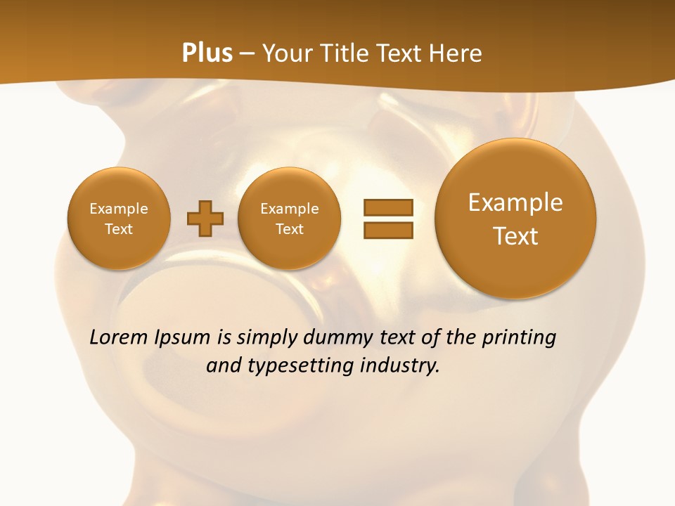 Penny Bank Piggybank Currency PowerPoint Template