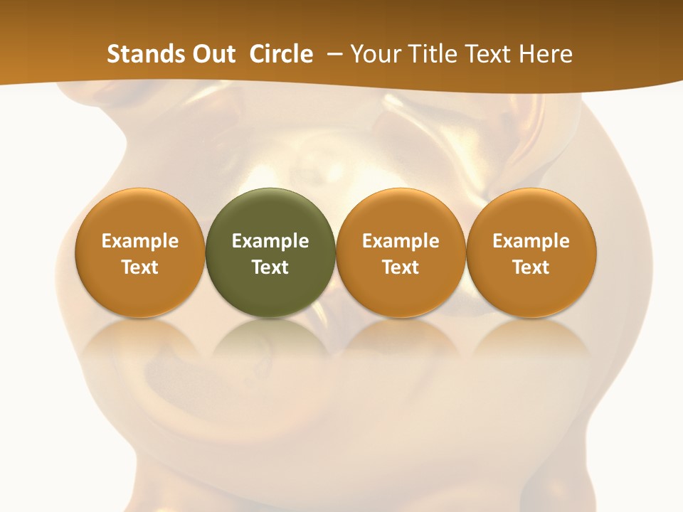 Penny Bank Piggybank Currency PowerPoint Template