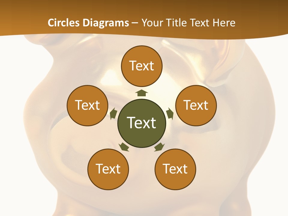 Penny Bank Piggybank Currency PowerPoint Template