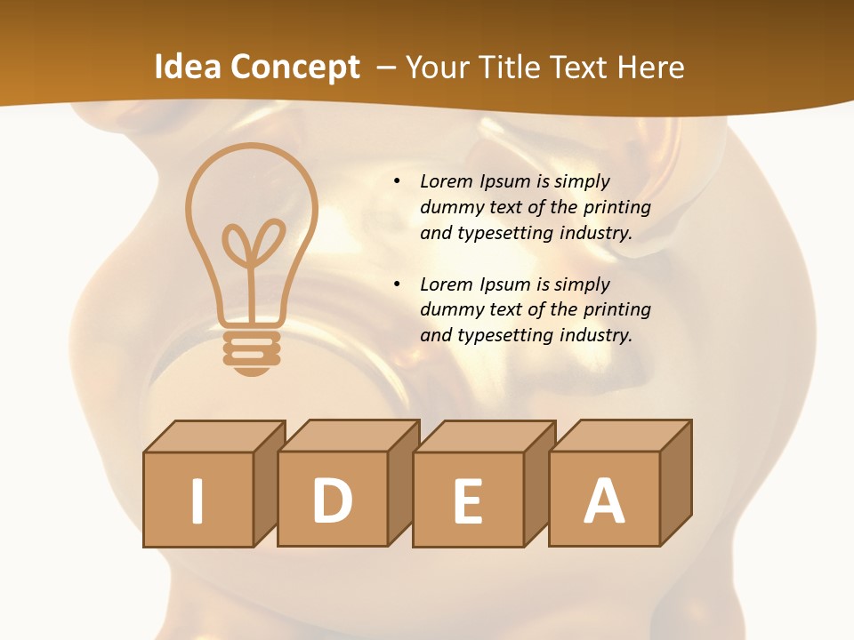 Penny Bank Piggybank Currency PowerPoint Template