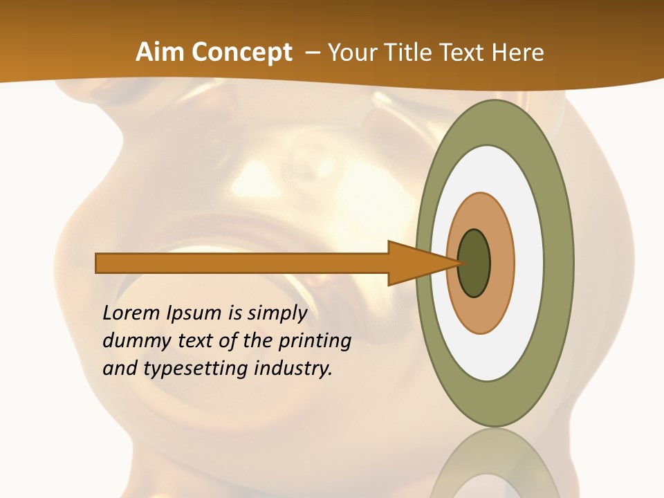 Penny Bank Piggybank Currency PowerPoint Template