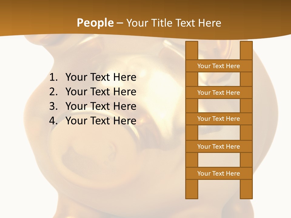 Penny Bank Piggybank Currency PowerPoint Template