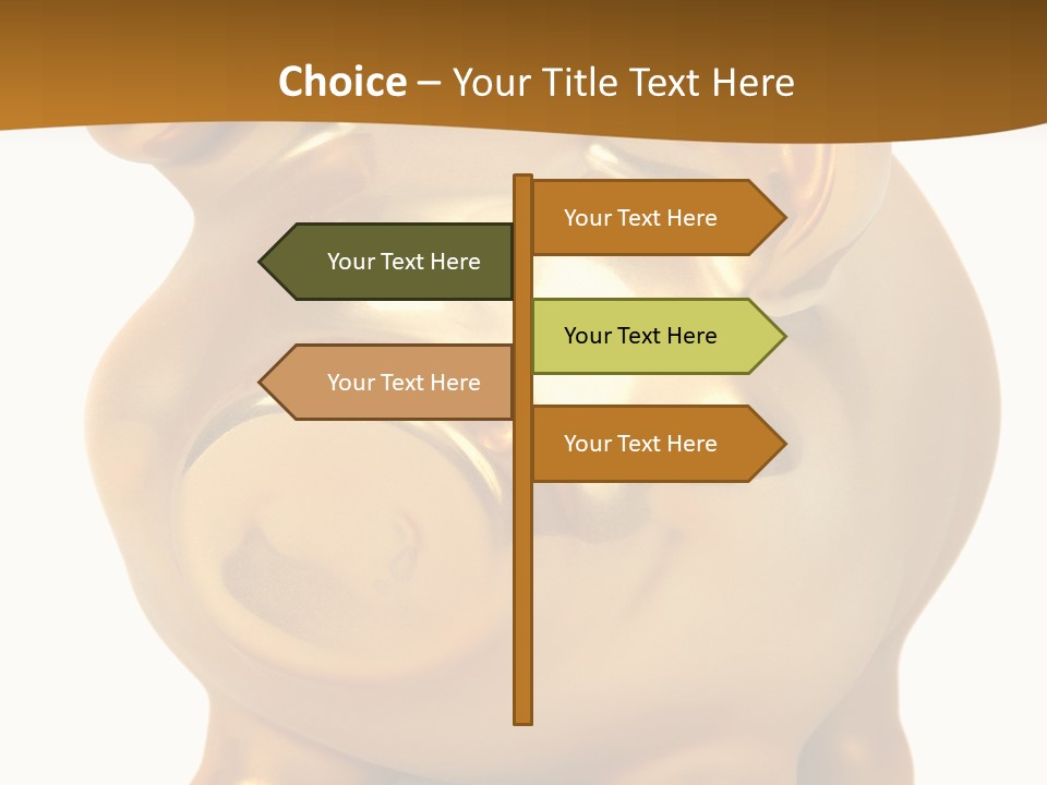 Penny Bank Piggybank Currency PowerPoint Template