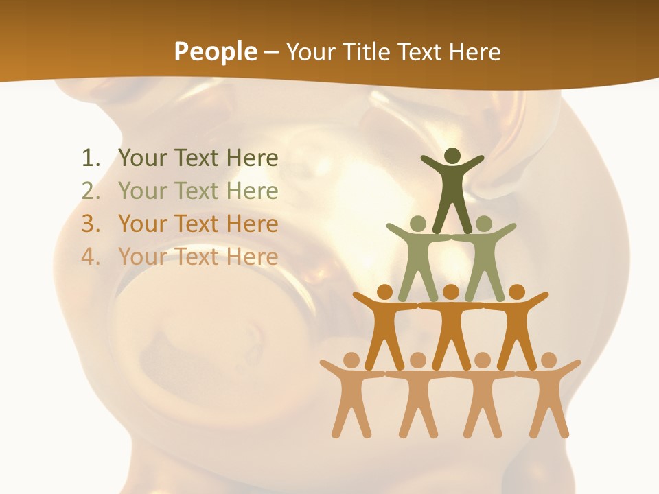 Penny Bank Piggybank Currency PowerPoint Template