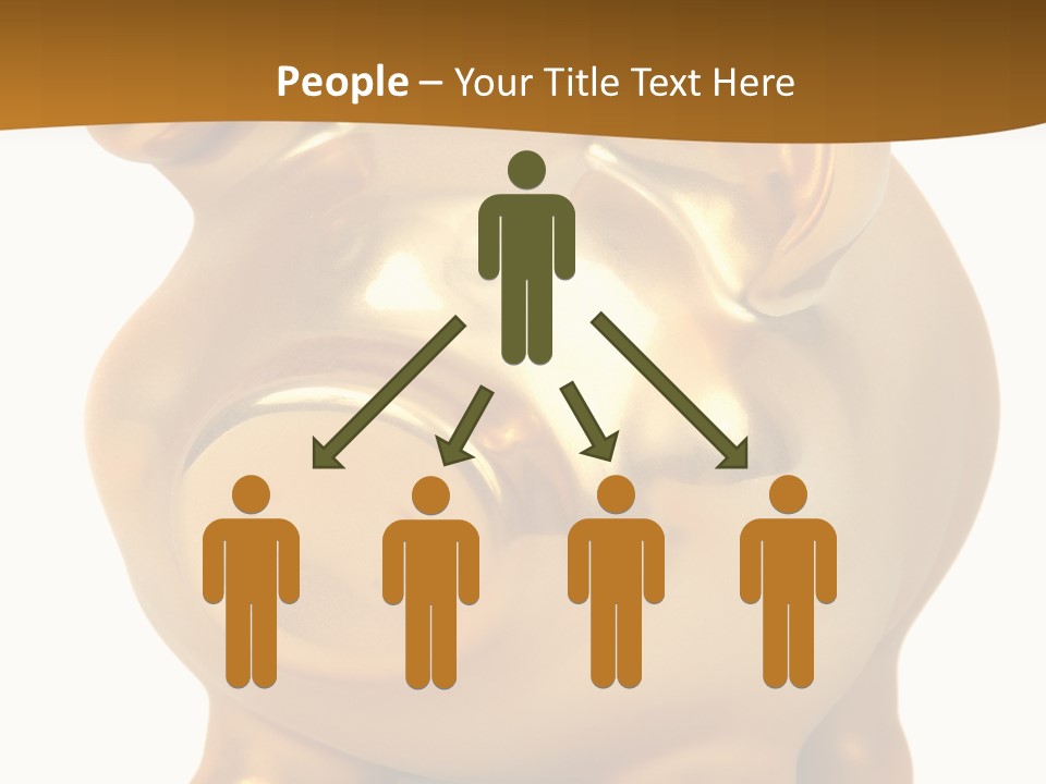 Penny Bank Piggybank Currency PowerPoint Template