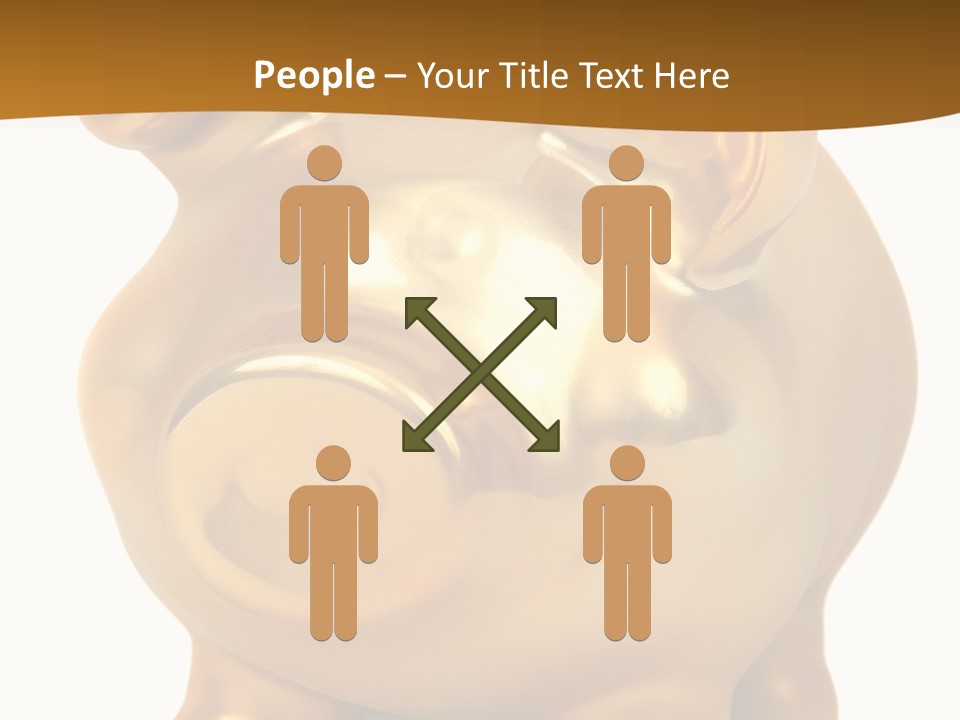 Penny Bank Piggybank Currency PowerPoint Template