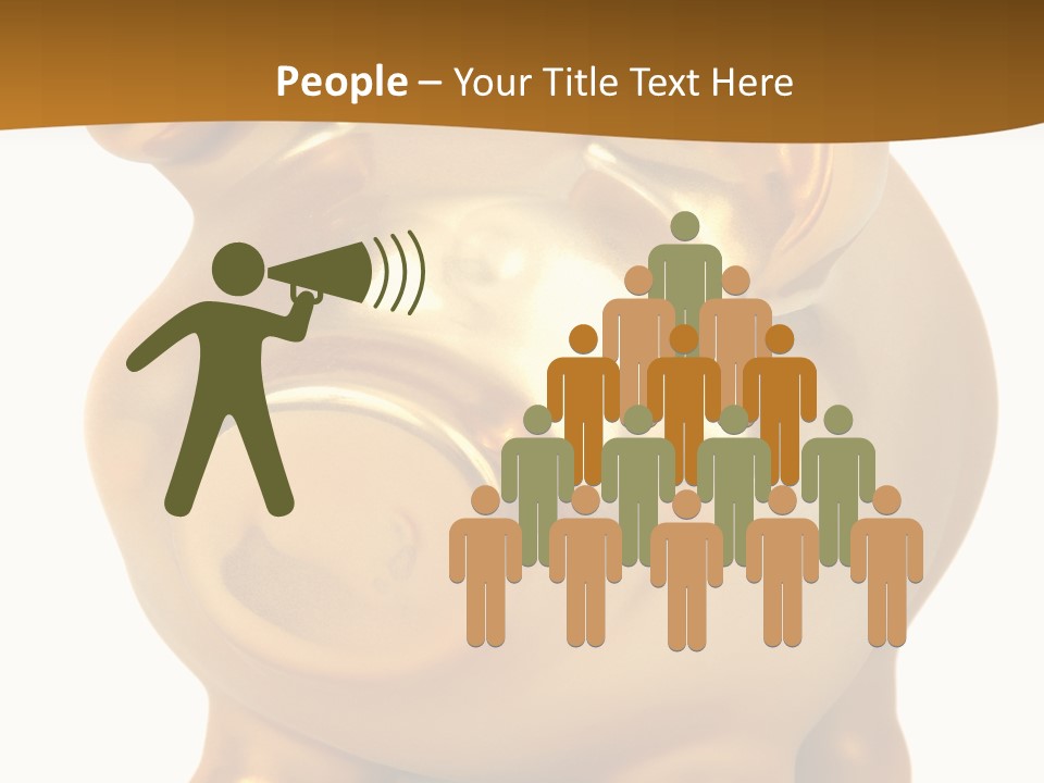 Penny Bank Piggybank Currency PowerPoint Template