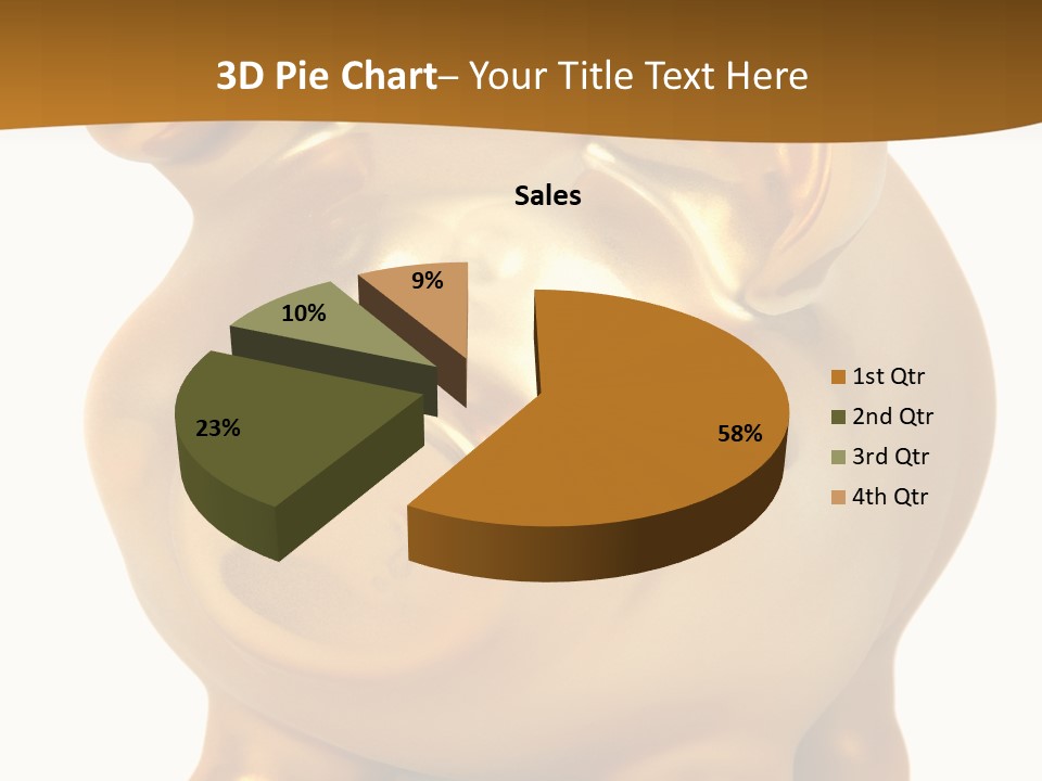 Penny Bank Piggybank Currency PowerPoint Template