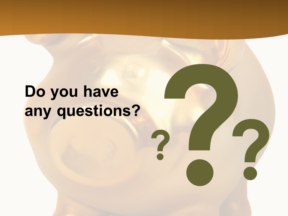 Penny Bank Piggybank Currency PowerPoint Template