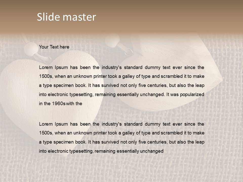 Romantic Nobody Copy PowerPoint Template