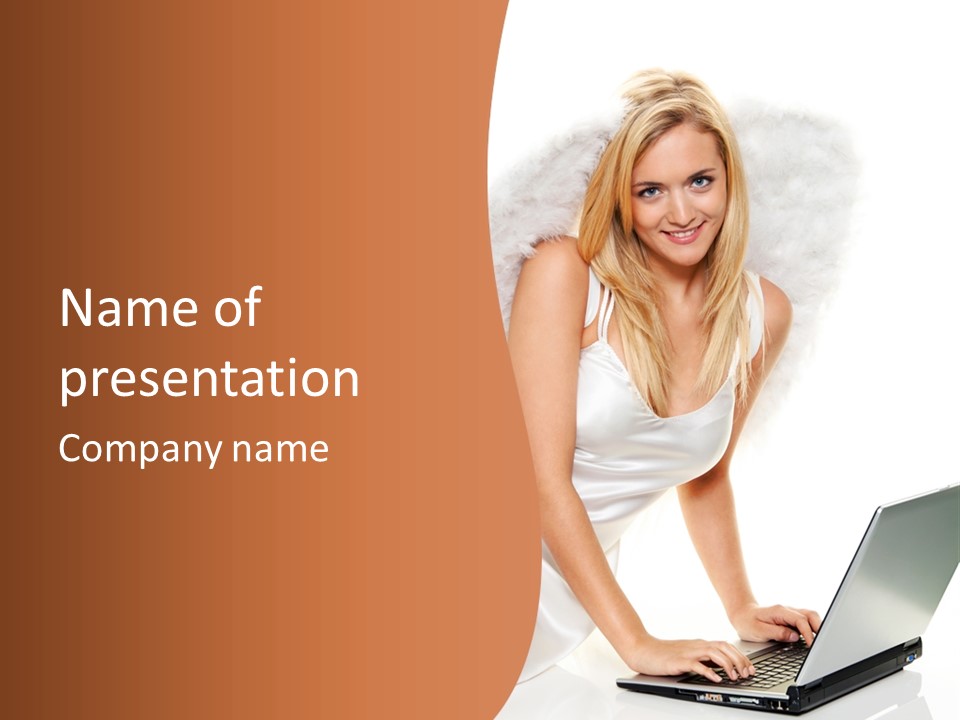 Anglo Peace Angel PowerPoint Template