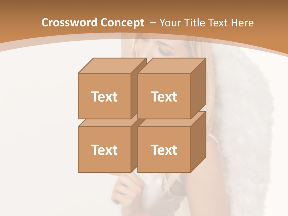 Poster Opening Woman PowerPoint Template