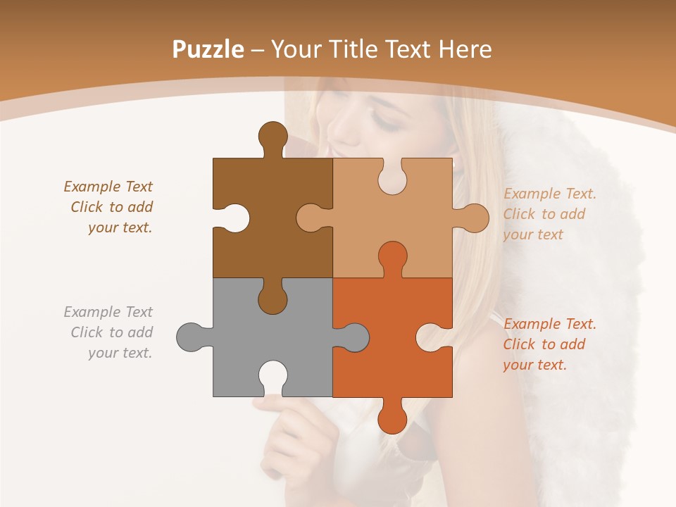 Poster Opening Woman PowerPoint Template