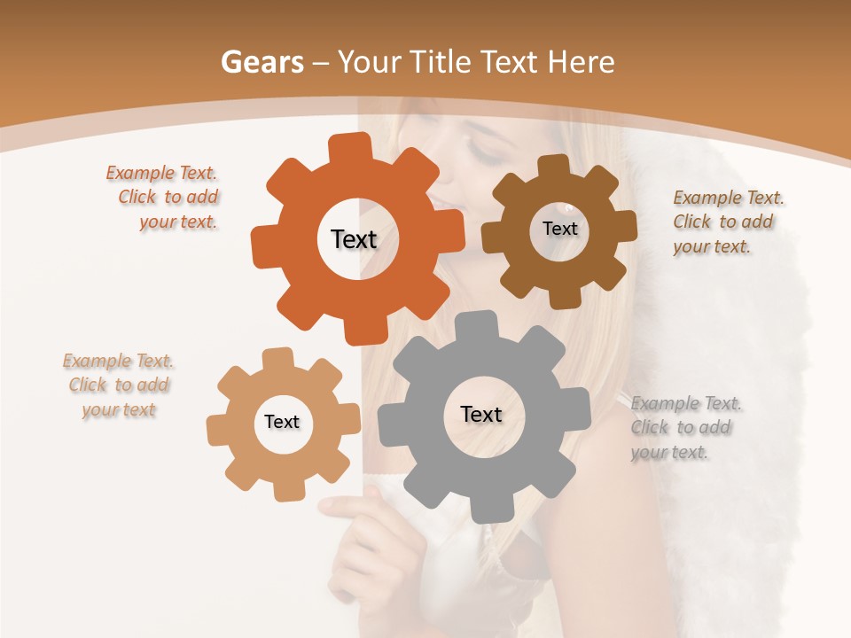 Poster Opening Woman PowerPoint Template