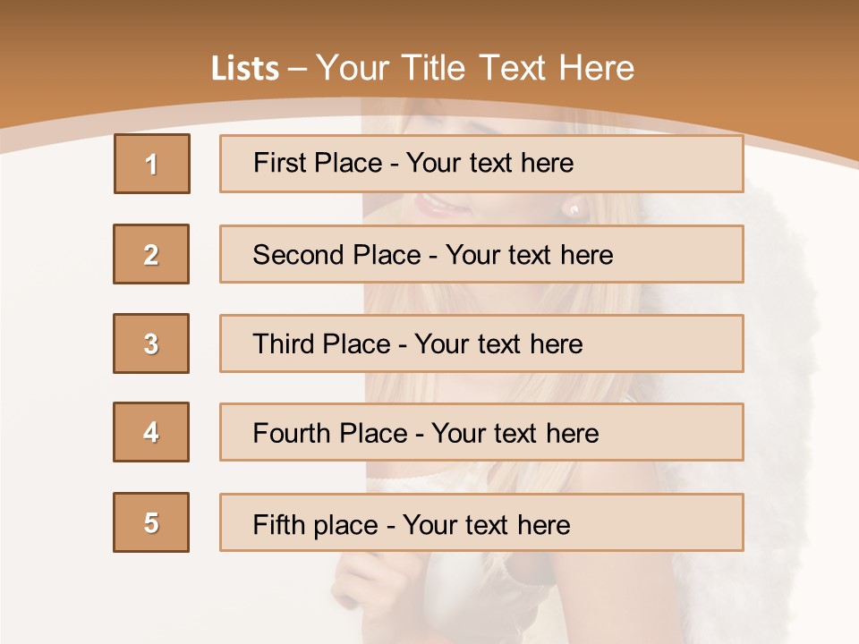 Poster Opening Woman PowerPoint Template
