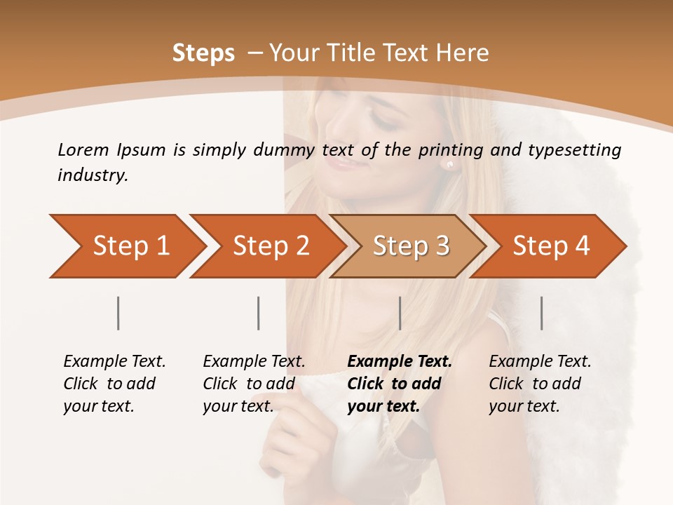 Poster Opening Woman PowerPoint Template