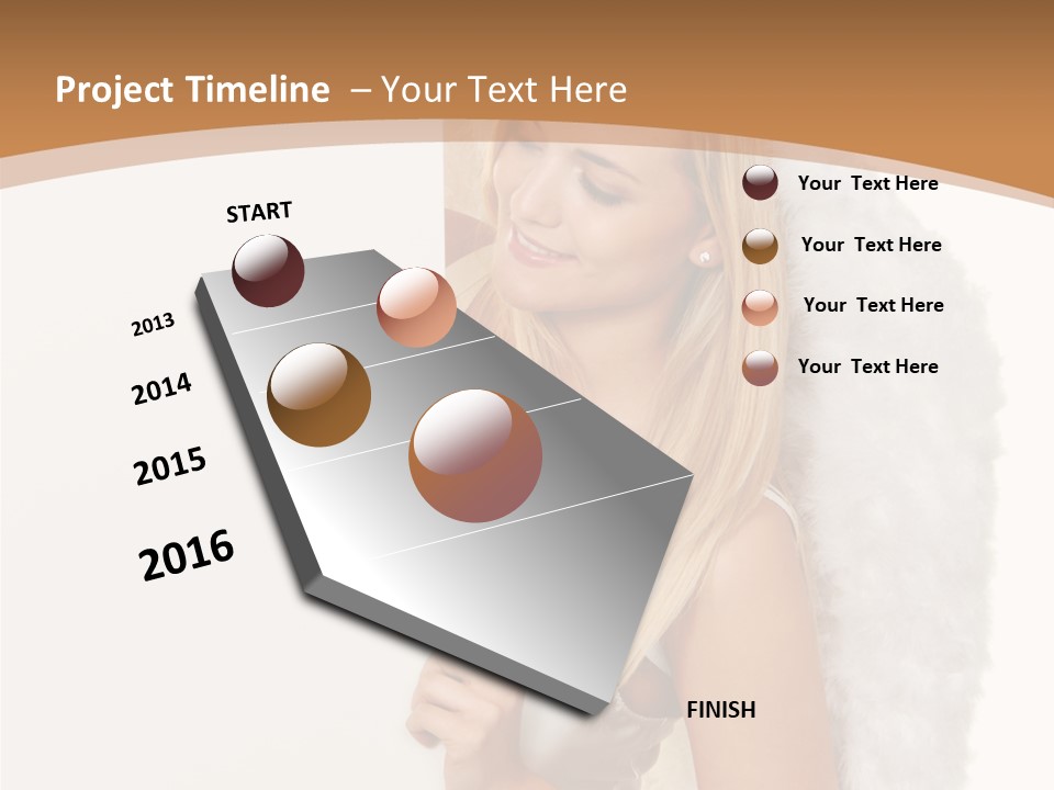 Poster Opening Woman PowerPoint Template