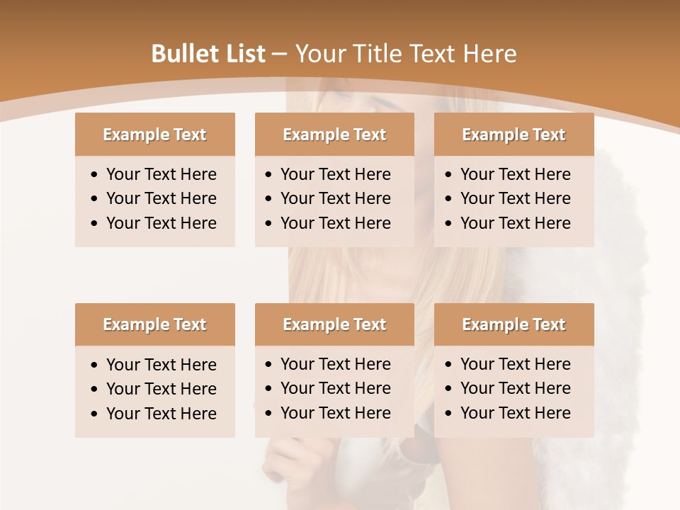 Poster Opening Woman PowerPoint Template