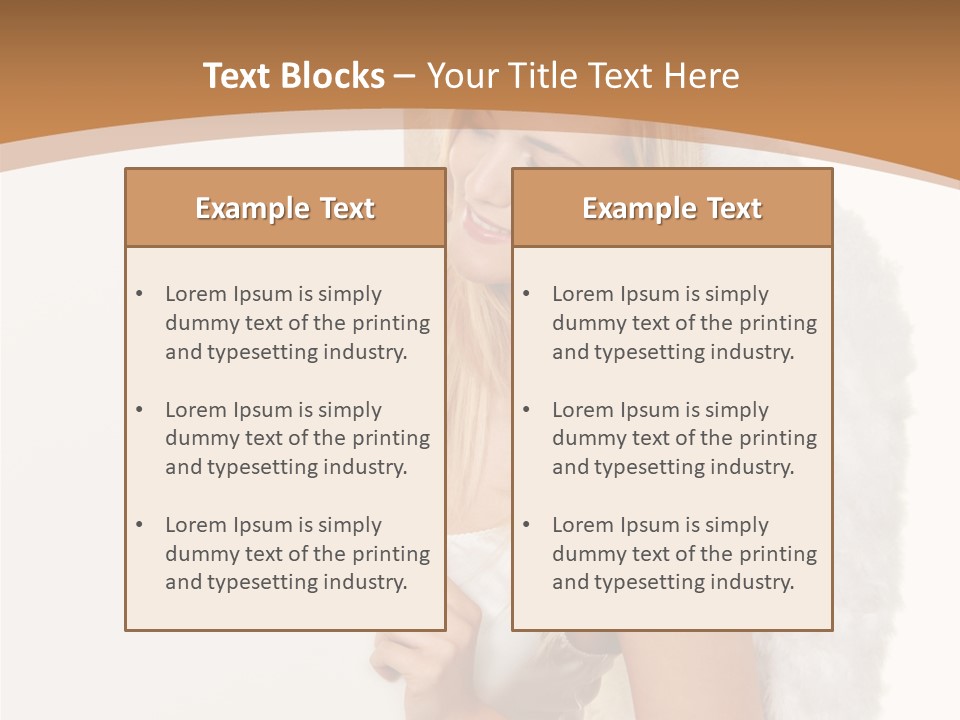 Poster Opening Woman PowerPoint Template