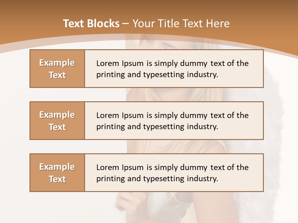 Poster Opening Woman PowerPoint Template