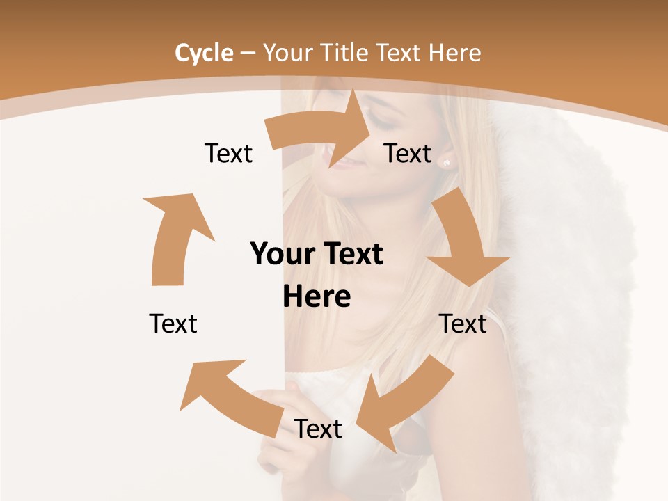 Poster Opening Woman PowerPoint Template