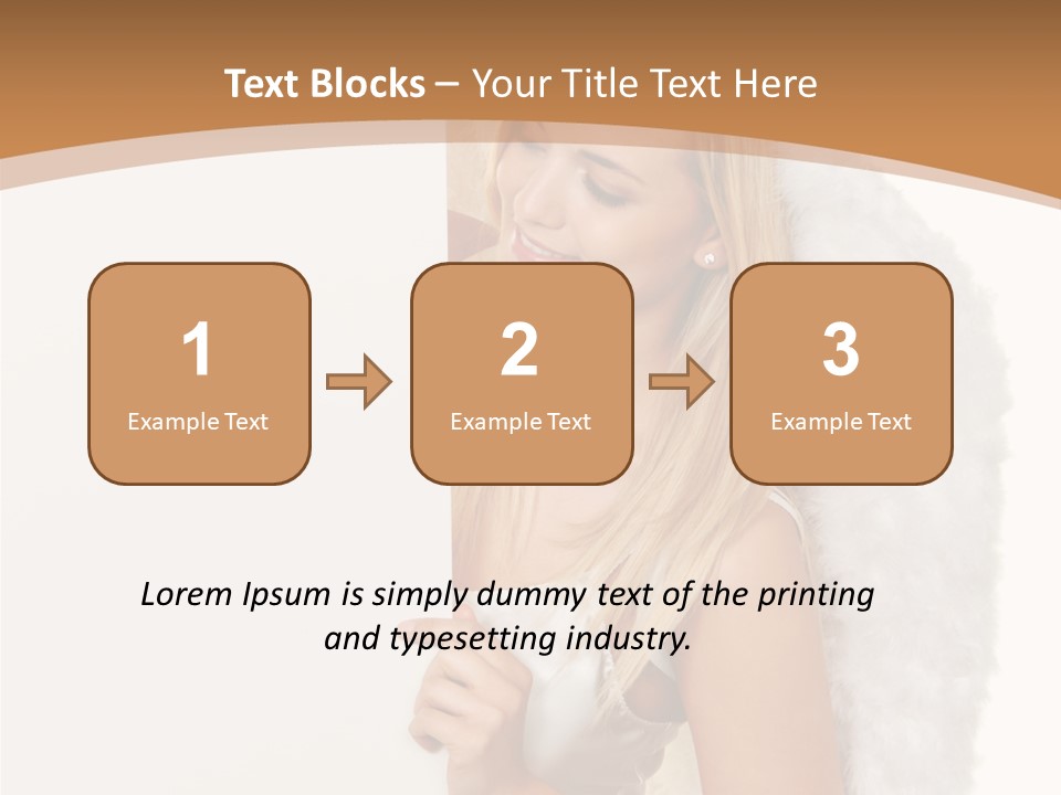 Poster Opening Woman PowerPoint Template
