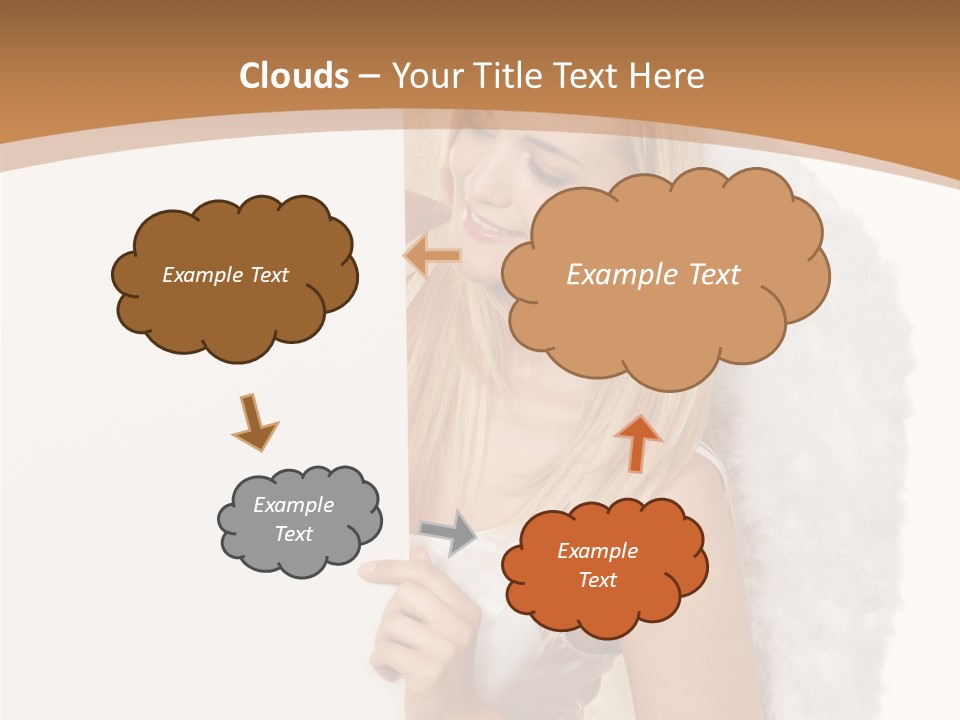 Poster Opening Woman PowerPoint Template