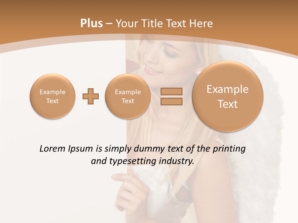 Poster Opening Woman PowerPoint Template