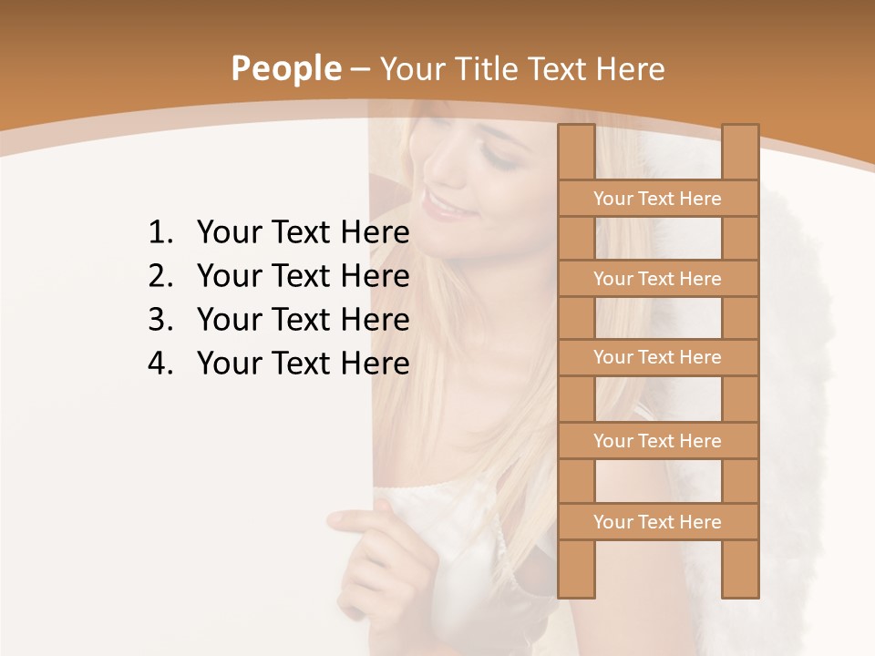 Poster Opening Woman PowerPoint Template