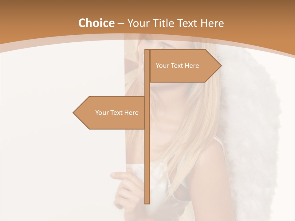 Poster Opening Woman PowerPoint Template