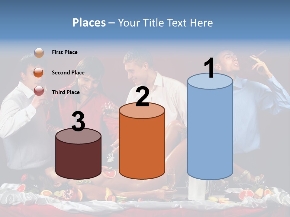 Woman Geisha Male PowerPoint Template