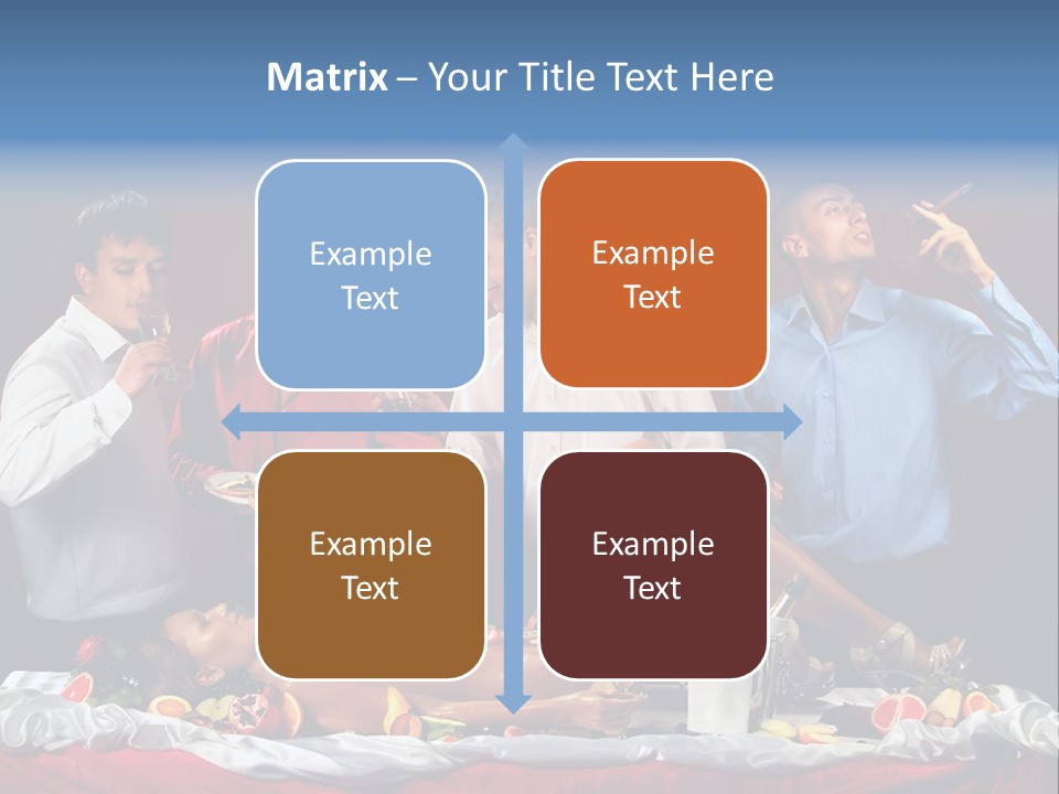 Woman Geisha Male PowerPoint Template