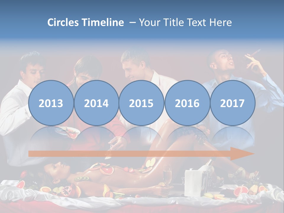 Woman Geisha Male PowerPoint Template