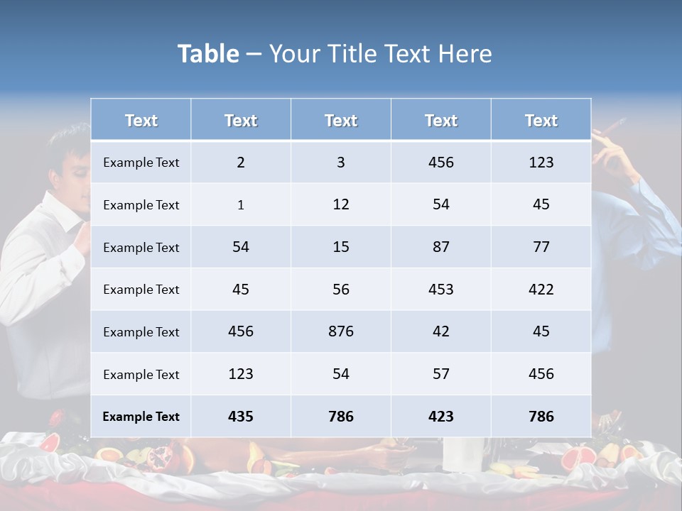 Woman Geisha Male PowerPoint Template